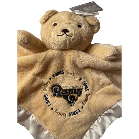 Los Angeles  Rams Baby Fanatic NFL Football Teddy Bear Security Blanket - Picture 2 of 3